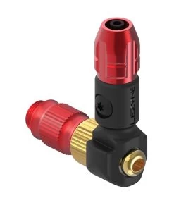 Lezyne Tête De Pompe ABS-1 Pro HP Chuck Braided Pour Lignes Renforcées En Nylon - Rouge