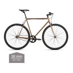 Vélo Dallas Singlespeed/Fixed - Jantes En V Profond De 30 Mm