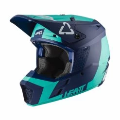 LEATT Casque De Motocross GPX 3.5 - Vert Bleu