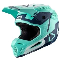 LEATT Casque De Motocross GPX 5.5 Composite - Vert-bleu-blanc