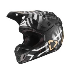 LEATT Casque De Motocross GPX 5.5 Composite - Noir-blanc-or