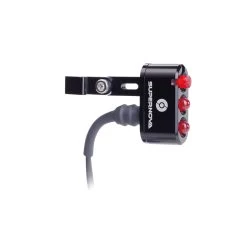 Supernova E3 Tail Light 2 Feu Arrière Pour Montage Sur Tige De Selle - 6V - Noir