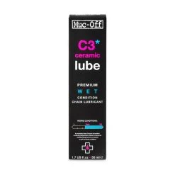 Muc-Off C3 Wet Ceramic Lube Lubrifiant Pour Chaînes - 50ml -Boutique De Voitures Web 869 c3 wet weather cermaic lube 50ml 2021 1200x1200
