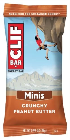 CLIF® Bar Energy Bar Barre énergétique Mini - Crunchy Peanut Butter - 10 Pièces