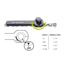 Birzman Jauge D'usure De Chaîne Avec Indicateur 02 - Noir -Boutique De Voitures drei